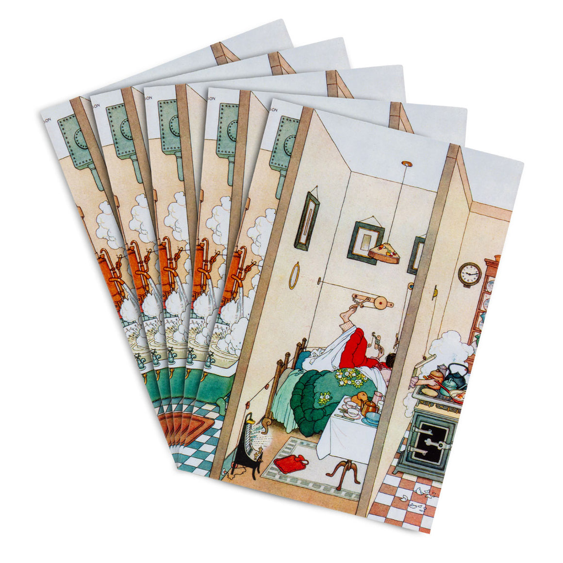 Notecards 'Bedroom Comfort (5 pack)