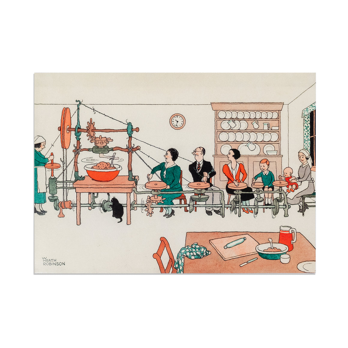 Christmas Card Pack - Stirring the Christmas Pudding