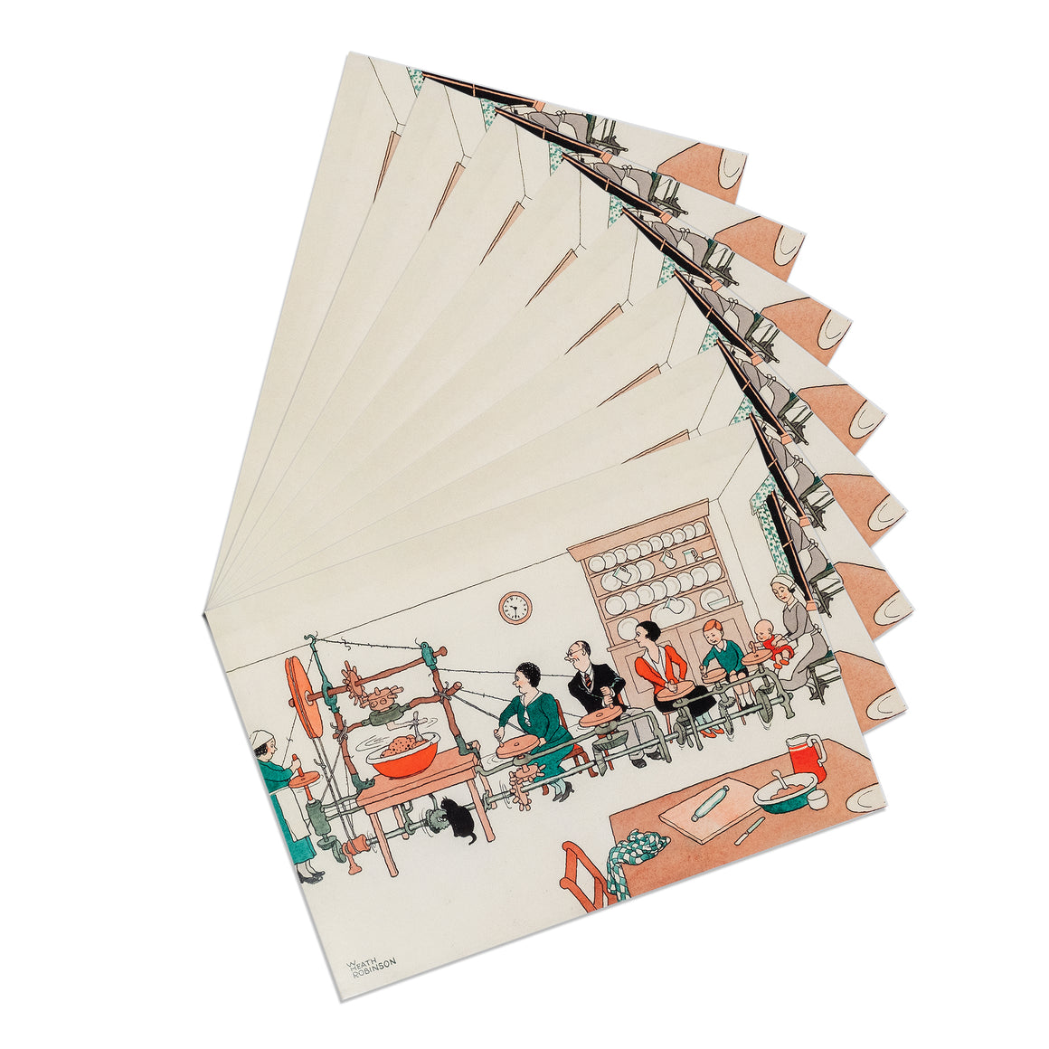 Christmas Card Pack - Stirring the Christmas Pudding